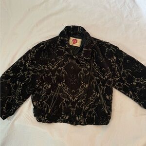 Black and cream vintage Free People jacket jacket